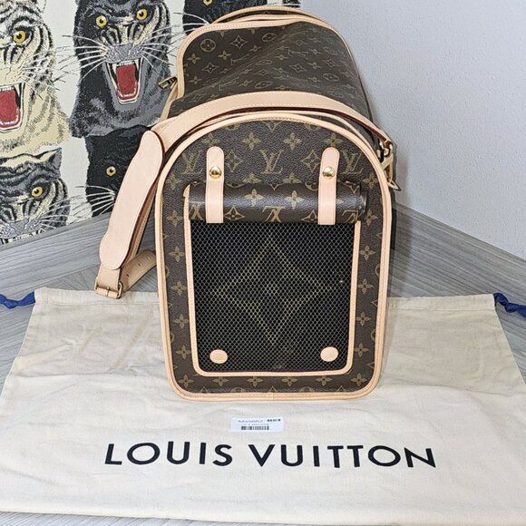 Louis Vuitton Handbags - Pet Travel Carrier - Authentic Louis Vuitton Monogram Dog Bag